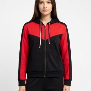 Women’s Black & Red Zip-Up Hoodie